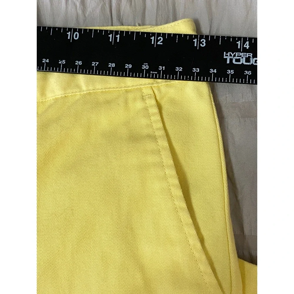 Polo Ralph Lauren Boys Size 12 Yellow Oxford Long‎ Shorts Chino Casual Preppy